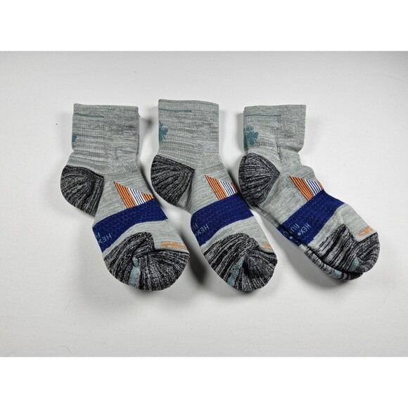 Bombas Hex-Tec Run Athletic Quarter Socks Lot Of 3 Pairs Size L - Picture 2 of 3